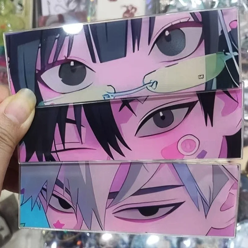 3Pcs/Set Link Click Shi Guang Dai Li Ren Cheng Xiaoshi Lu Guang Charles Lucas Rin Qiao Ling Bookmarks Figure Acrylic Eye Card