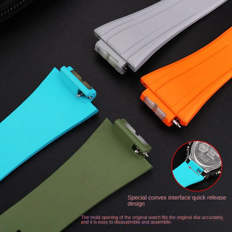 حزام ساعة مطاطي لساعة كاسيو جي شوك GM-2100 GA-2100 GA-2110 GM-5600 حزام الساعات سريع الإصدار GA2100 سوار سيليكون رياضي #3
