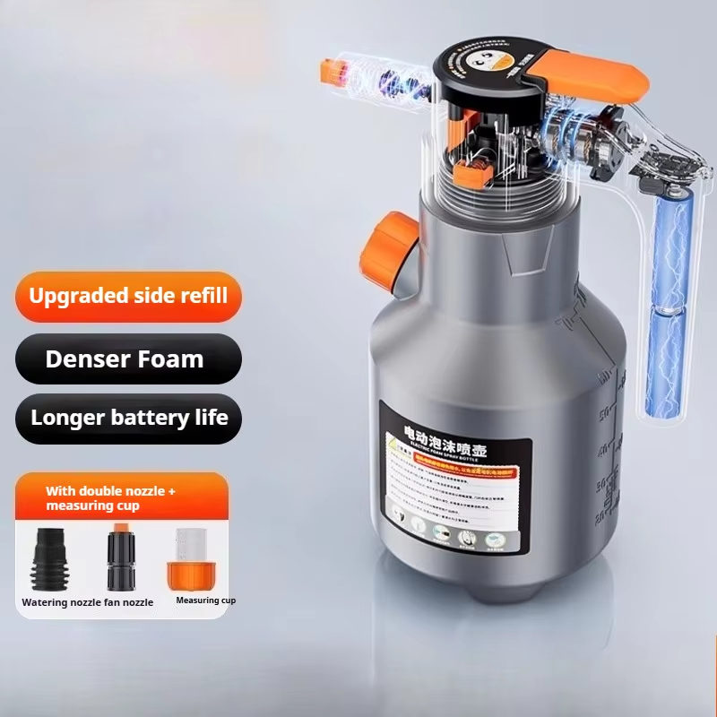  Electric Foam Sprayer Professional Handheld 2L Snow Foam Cannon Motorized Car Wash Sprayer For Car Wash Car Accessories 