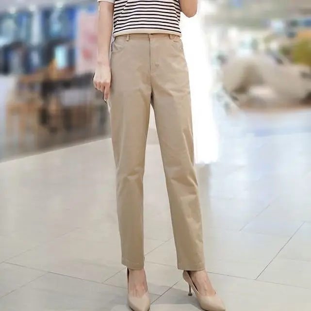 High End Harun Women in Spring Autumn New Vibe Style Pants Children Korean Version Loose and Versatile Trendy Casual Pants