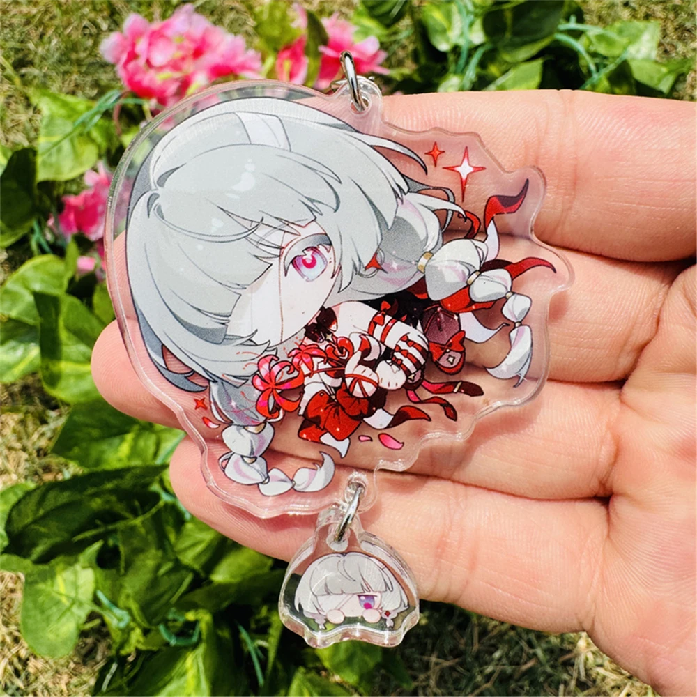 Anime Stille Heks Monica Evarett Felix Ark Ridill Cosplay KOSTUUM Acryl Sleutelhangers Sleutelhanger Prop Kerstcadeau