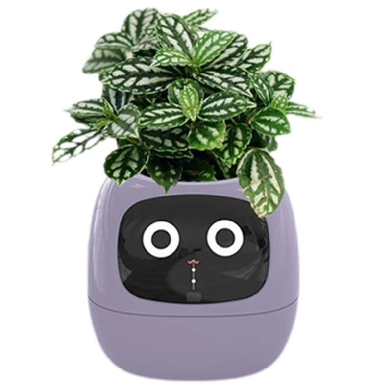 Ivy Smart Planter,USB Rechargeable Indoor Small Flower Pot For Indoor Decoration Make Raising Plant Easy And Fun