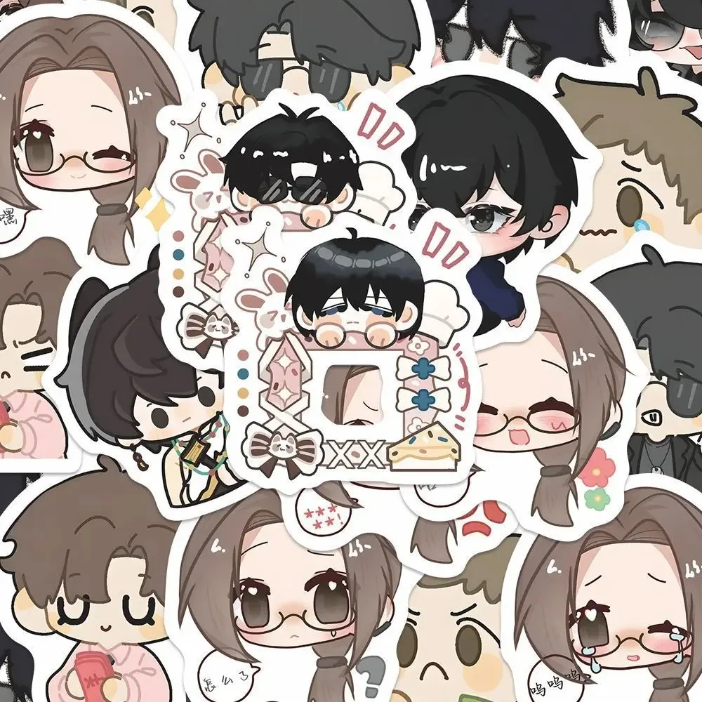 92 pçs anime romance dos desenhos animados bonito q edição adesivos decorativos caso de telefone desktop bicicleta skate computador copo água capacete