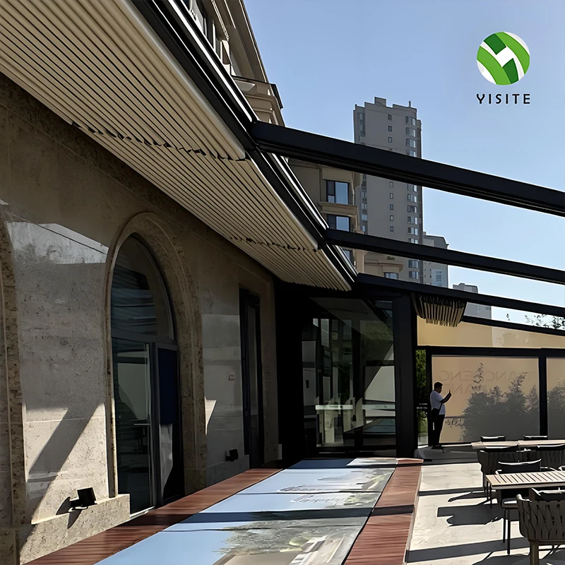 Custom Folding Canopy Source Factory Direct Sales Sunshade Heat Insulation Rainproof Telescopic Canopy