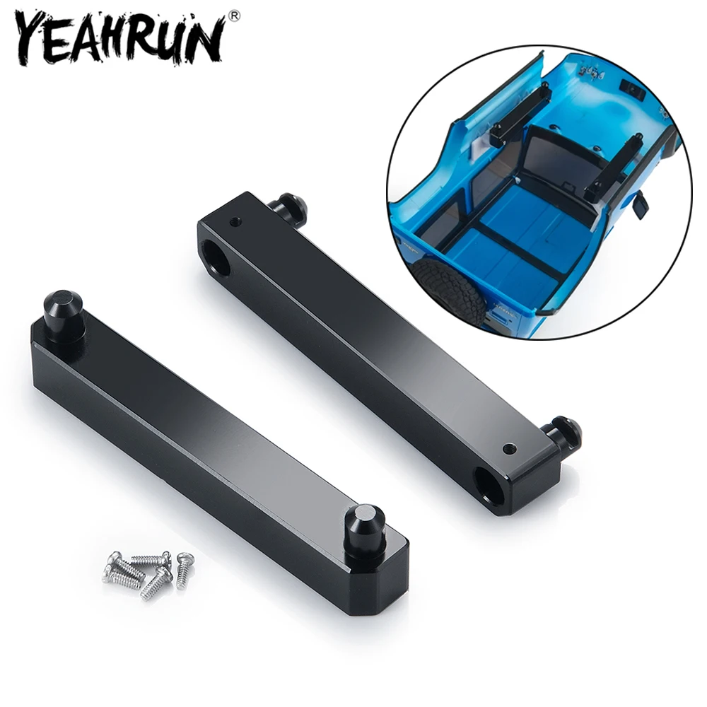 YEAHRUN 2Pcs RC Car Shell Heightening Bracket Metal Support Mount For Kyosho Mini-Z 4x4 1/18 Jimny 1/24 Jeep Wrangler Hilux Surf