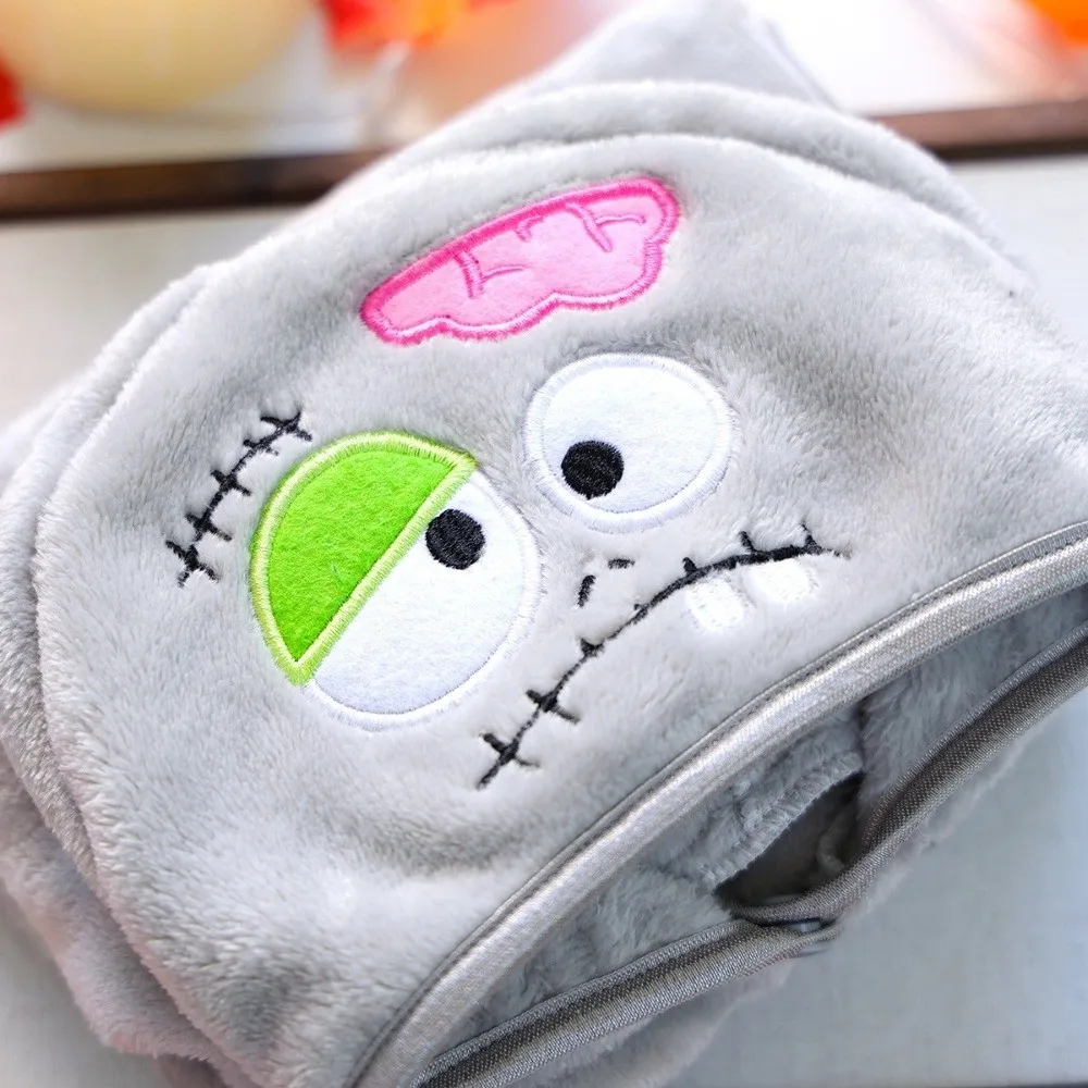 Quick-drying Halloween Dog Towel Water-absorbent Soft Dog Pumpkin Ghost Bathrobe Plush Cozy Dog Bathing Cloak Grooming