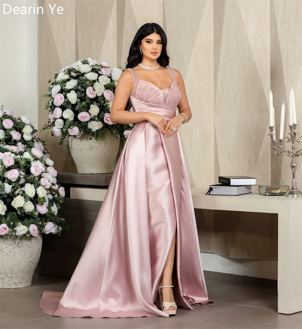 Vestido de fiesta personalizado Arabia Saudita Dearin faja de hombro A-line faldas hasta el suelo vestidos para ocasiones a medida vestido Formal de noche