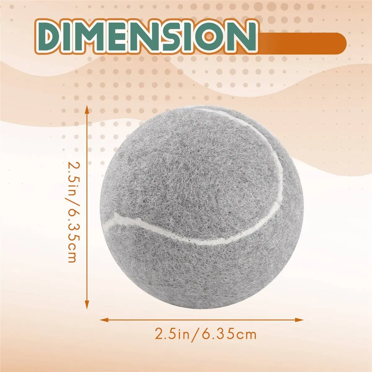 [N88R] 2 PCS Precut Walker Tennis Ball for Furniture Legs and Floor Protection, Heavy Duty Long Lasting Felt Pad Covering,Grey
