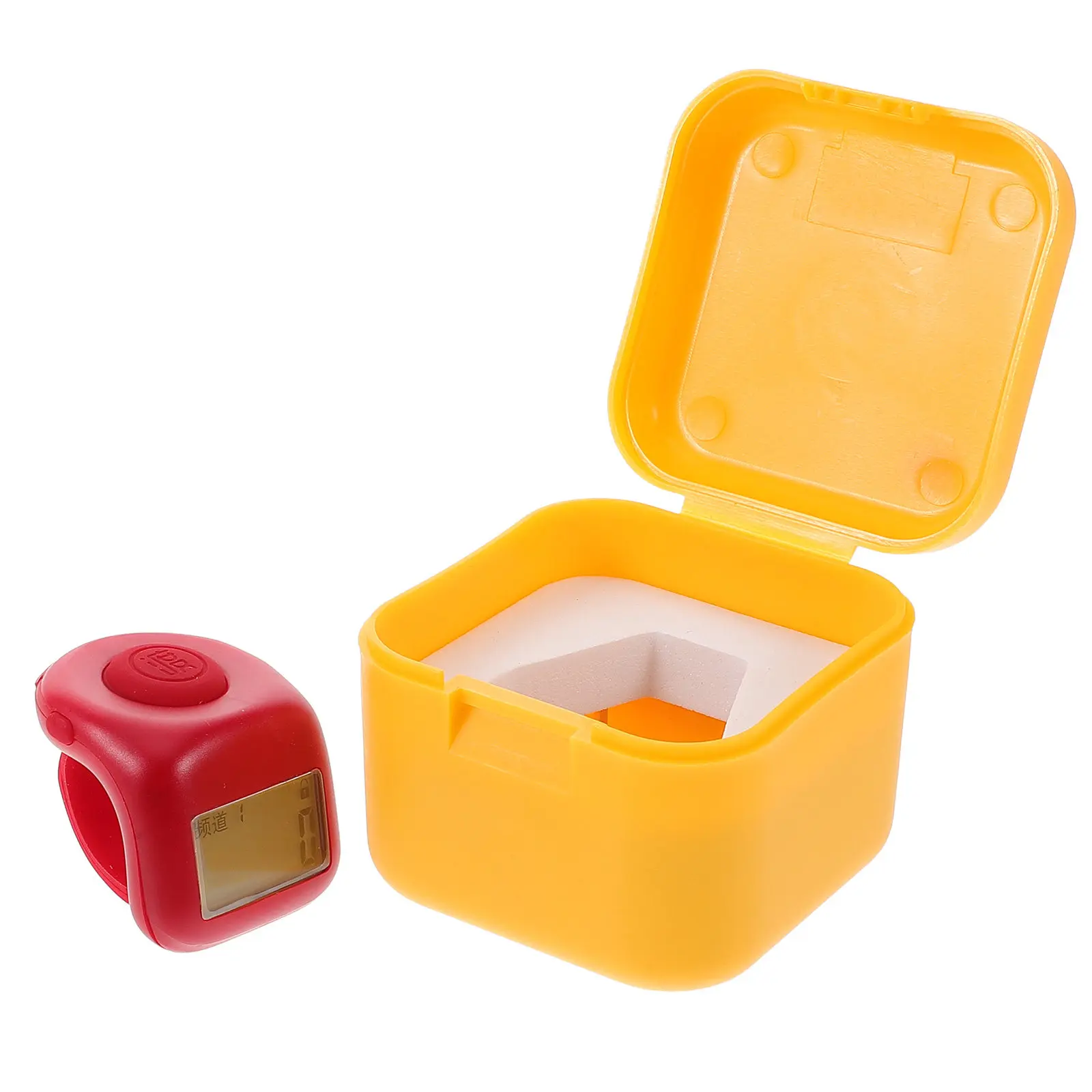 1Set Electronic Counter Finger Ring Mini Luminous Digital Display Handheld Tally Counter Portable Multi Use for Sports