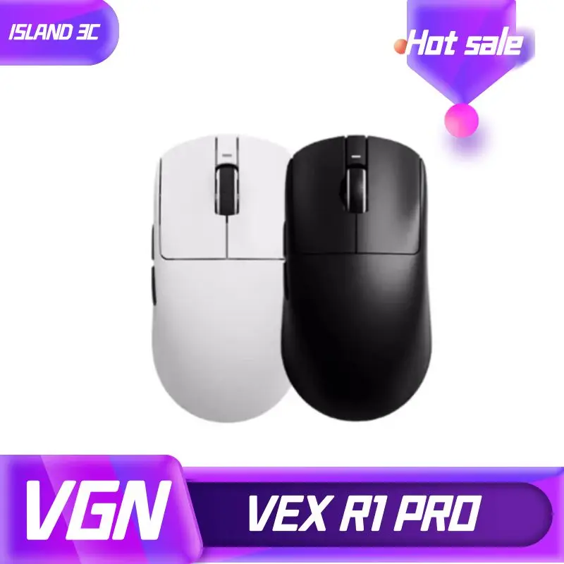 vgn vxe libelula r1 pro paw3395 sensor mouse sem fio nordico 52840 2khz velocidade inteligente x baixo atraso escritorio gamer pc gaming mouse 01