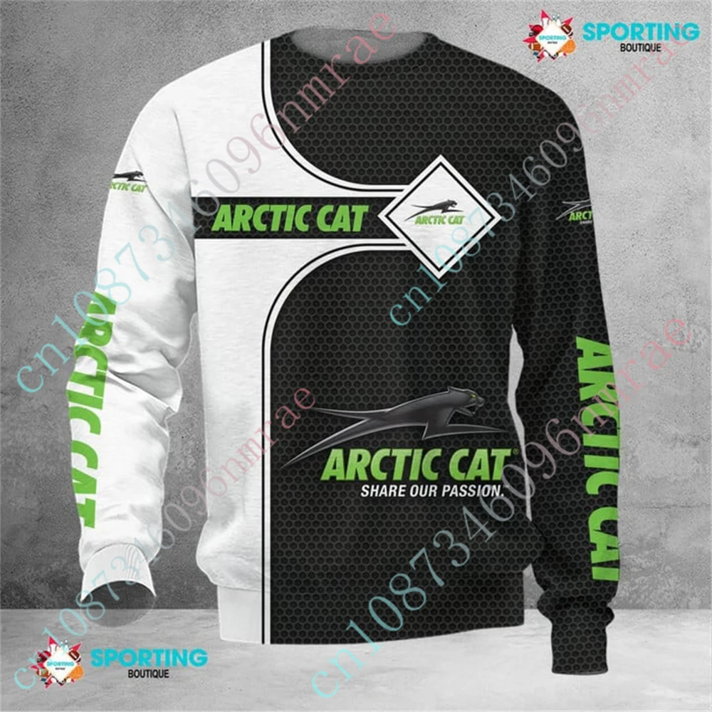 Arctic Cat Sweatshirt Unisex Clothing Anime Oversized T-shirt Luxury O Neck Long Sleeve Casual T Shirt For Men Women Custom Logo