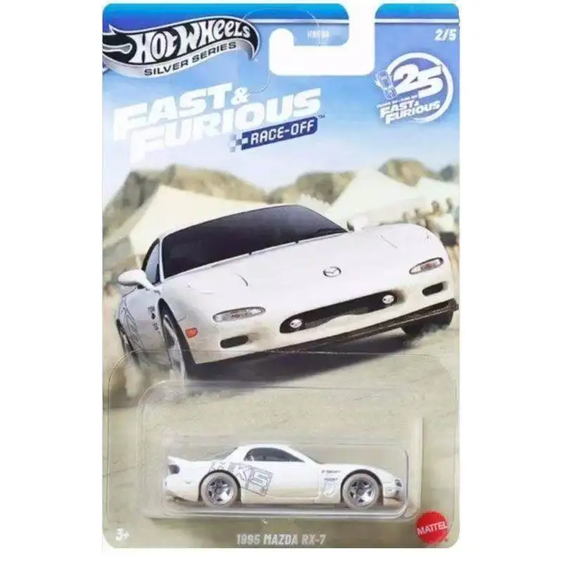 

Hot Wheels Car Fast & Furious RACE-OFF 1995 Mazda RX-7 1/64 Metal Die-cast Model Toy HNR88
