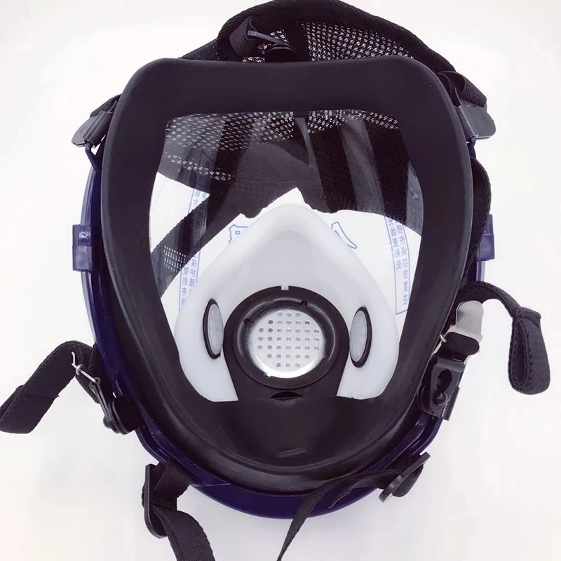 Masque à gaz polyvalent, Sphblades, Super transparent, Entièrement scellé, Protection, Peinture en aérosol, Pollution industrielle, 3 ports