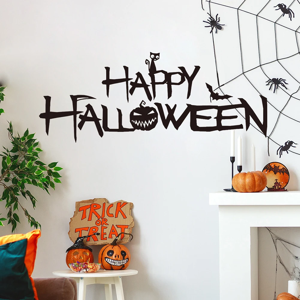 Brand New Decoration High Quality For Any Smooth Wall For Kids Room Bedroom Lobby Closet Door Halloween Wall Sticker PVC 1pc