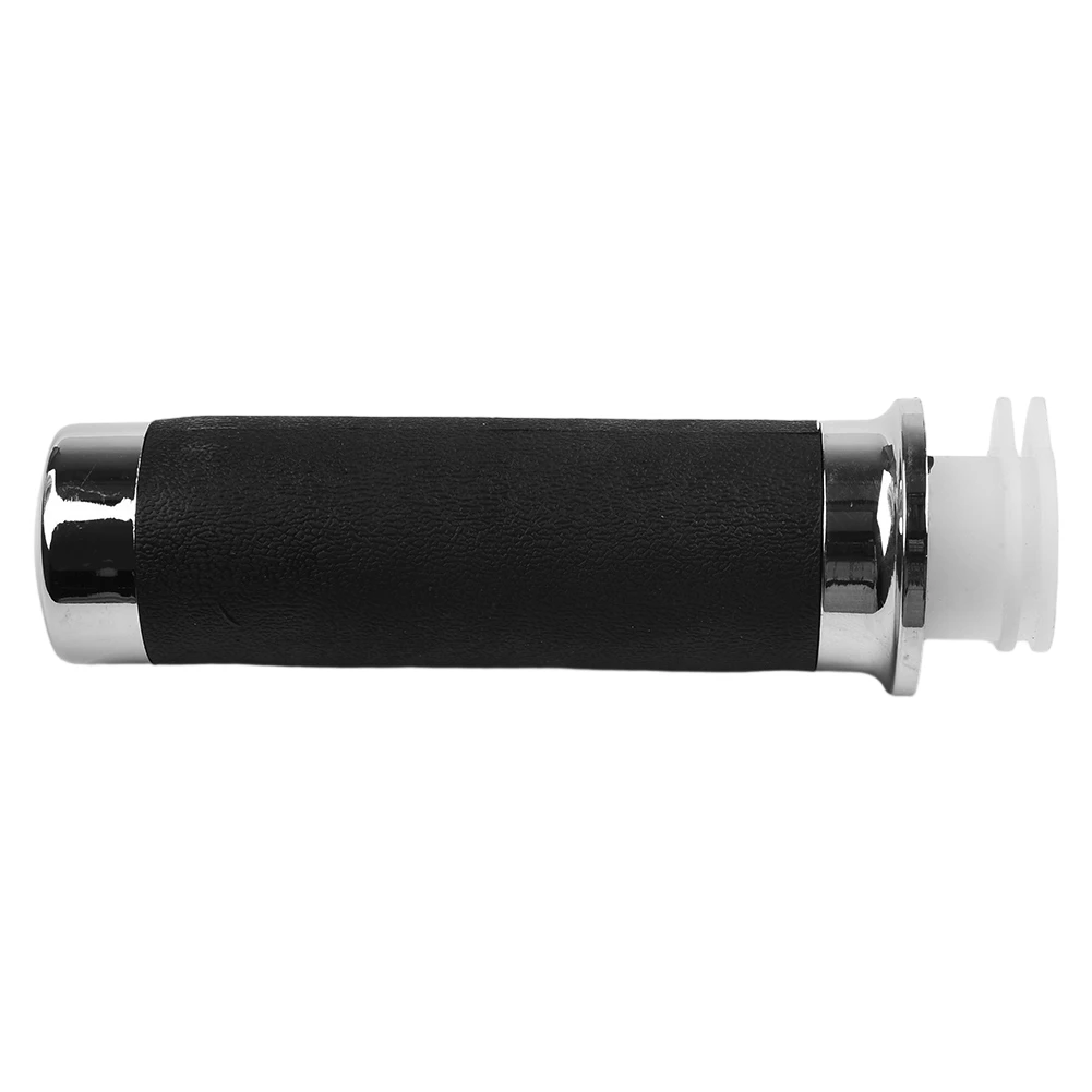 Practical Quality Hand Grips Handlebars ABS & Rubber Accessories Black Motorcycle Throttle Tube 1 In Dia 1 Pair