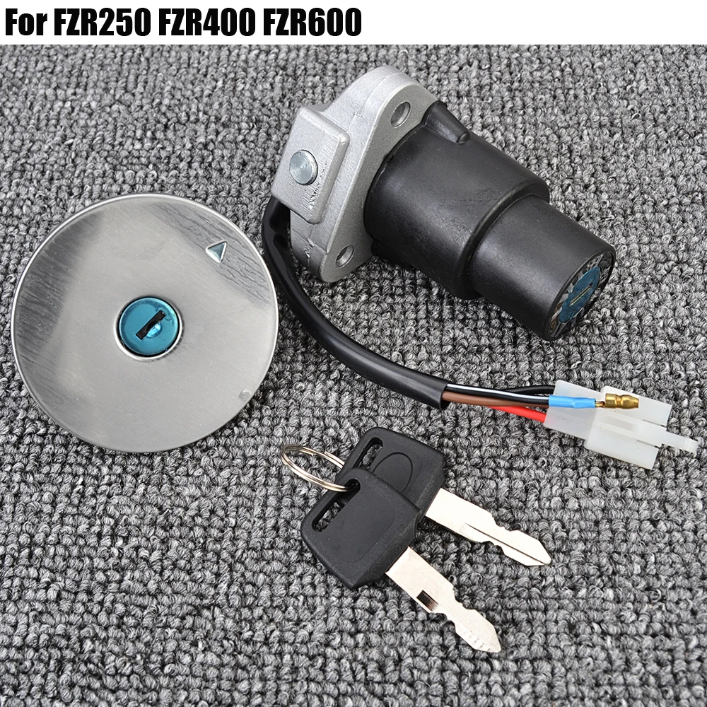 FZR 250 400 600 Ignition Switch Key Fuel Gas Cap For Yamaha FZR250 1987-1988 FZR400 1988-1990 FZR600 1989-1993