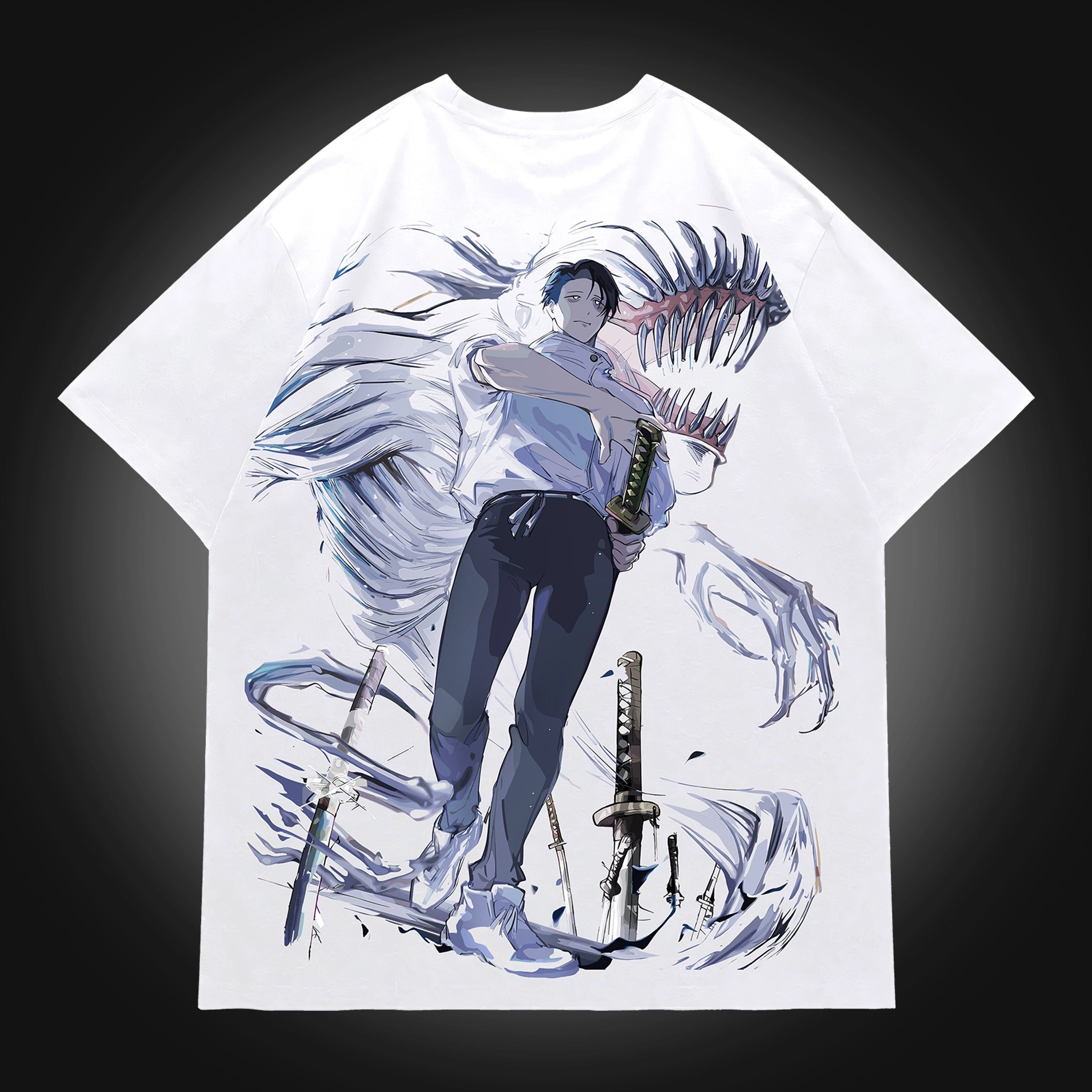 2026 Summer Jujutsu Kaisen Retro Cosplay T-shirt Men's Super Casual Cotton Printed Short-sleeved Unisex Children's Sports Shirt
