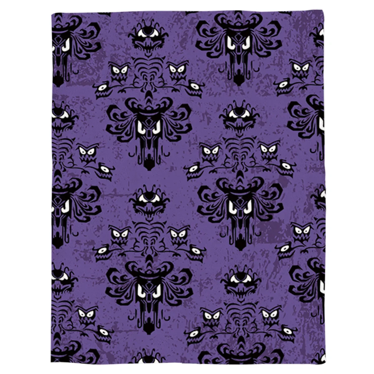 Halloween Grimace Haunted Mansion Bed Cover Blankets Flannel Travel Fleece Throw Wrap Hypoallergenic Improve Sleep Anti-Allergy