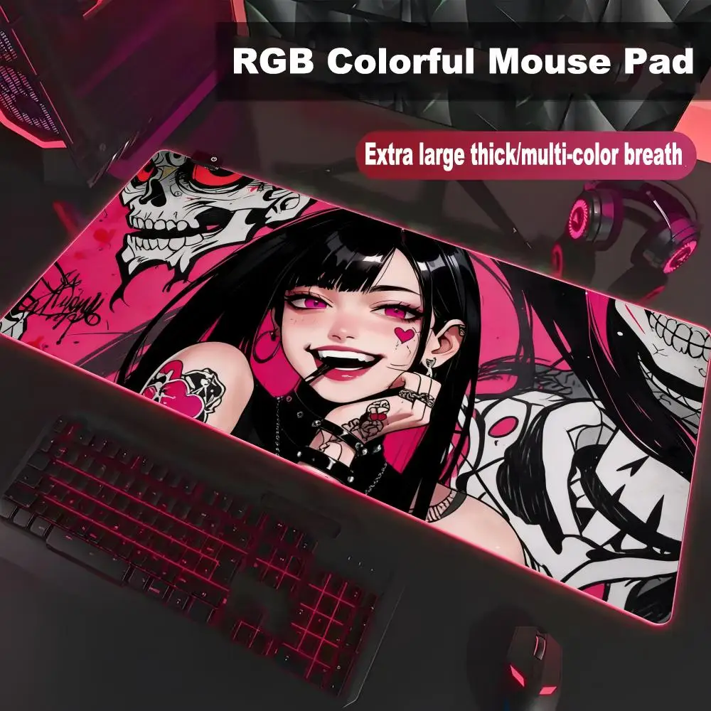 

‘XAXC’Anime Rubber Mouse Pad Kawaii Office Extended Mousepad XXL Gaming Accessories Non-slip HD Printing Carpet Computer Desk