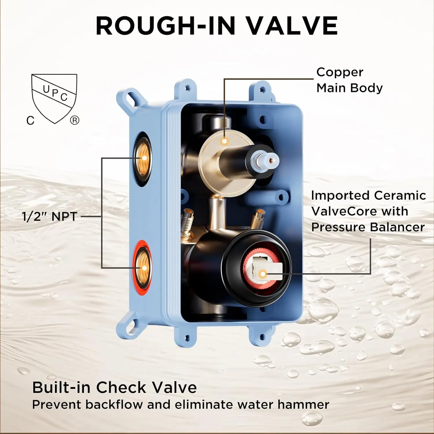 نظام الدش الحديث 4 طائرات رذاذ الجسم 4-Way الأمطار 12 "+ 6" رؤوس الدش المزدوجة خلاط النحاس جدار جبل مجموعة الحنفيات الحرارية