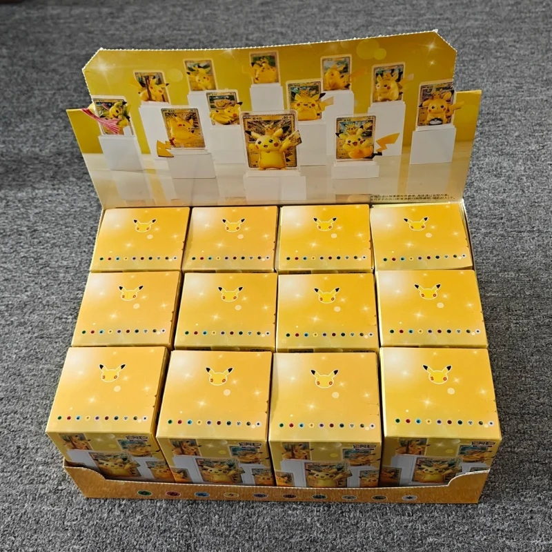 original-pokemon-ptcg-30th-celebration-pikachu-figure-set-simplified-chinese-trading-card-selected-model-collectible-toy-gift