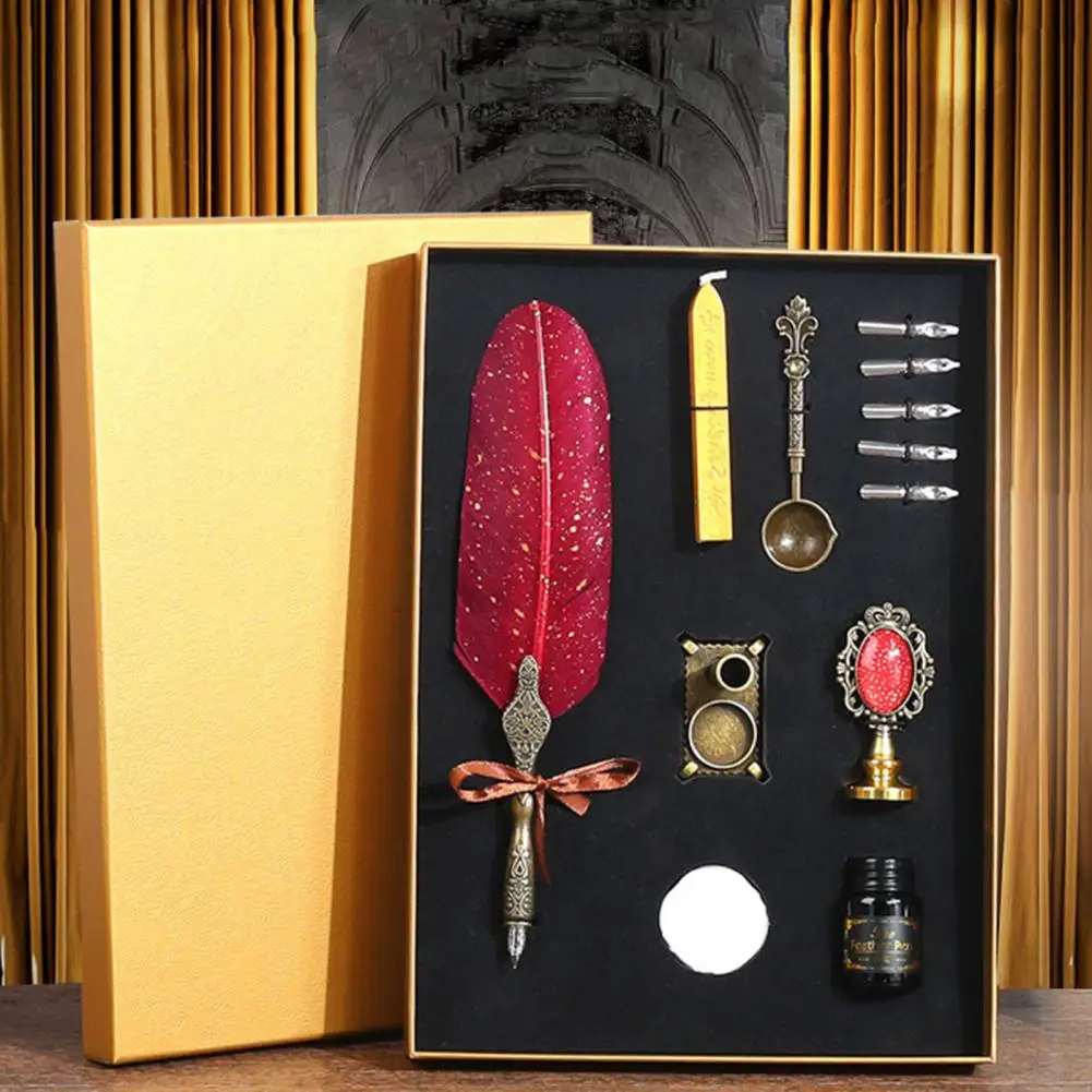 مجموعة أقلام الريشة صديقة للبيئة مجموعة أقلام الريشة الإبداعية حساسة الإبداعية المفيدة مجموعة أقلام الخط #3