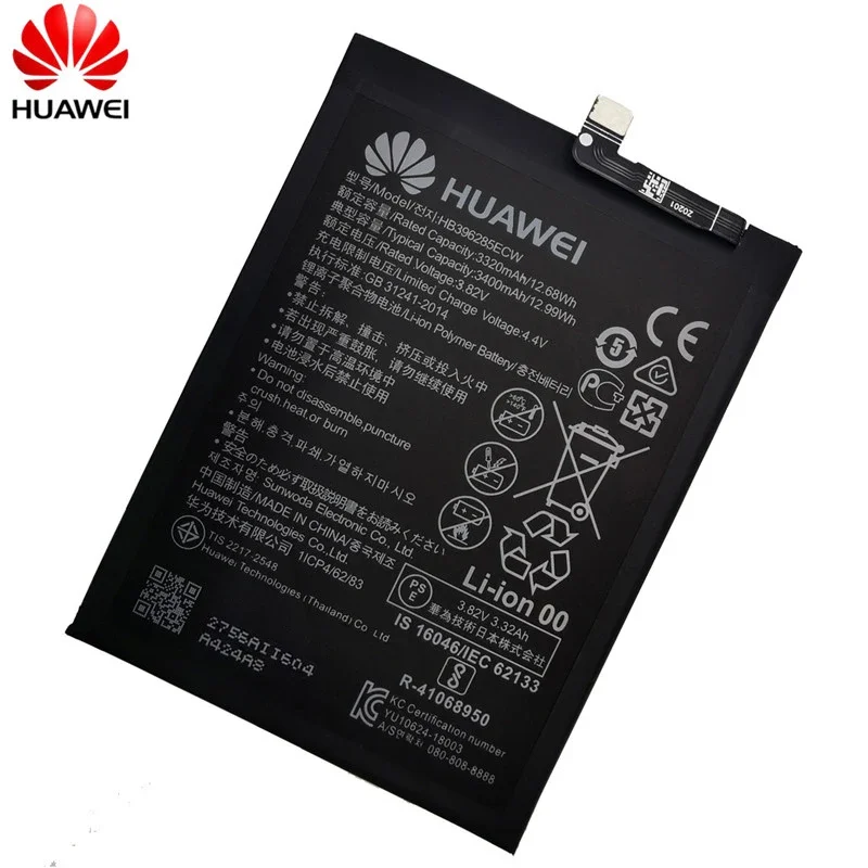 Huawei 100% Original 3400mAh HB396285ECW Battery For Huawei P20 For Honor 10 COL-AL00 COL-AL10 COL-TL00 COL-TL10 COL-L29+ Tools