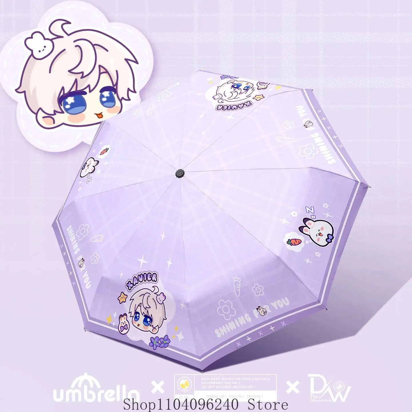 

Anime GAME Anime Love And Deepspace Xavier Cosplay Automatic Opening Closing Fold Sunscreen Umbrella Halloween