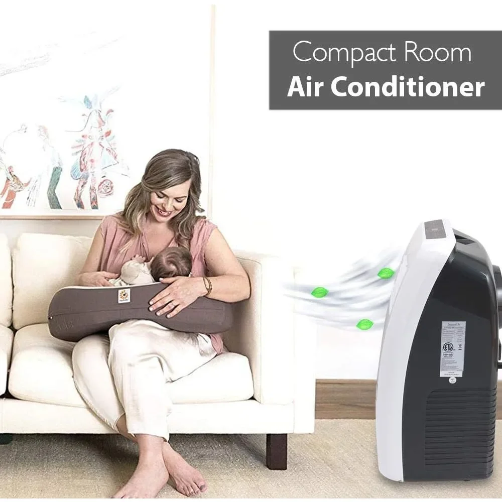 3-in-1 Portable Air Conditioner with Built-in Dehumidifier Function, Fan Mode, Remote Control, Complete Window Mount Exhaust Kit