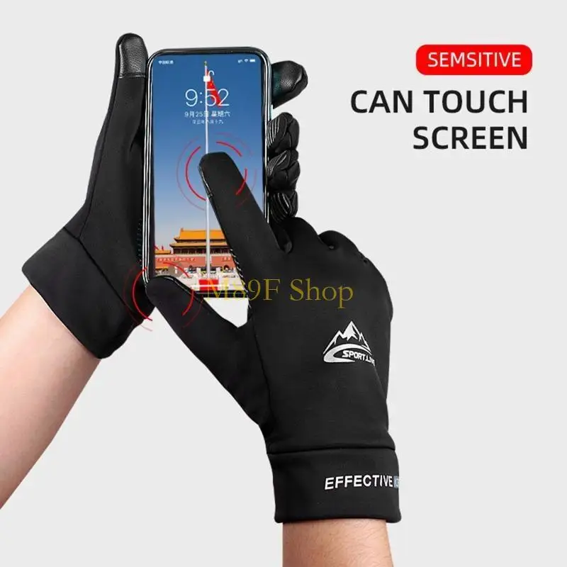 M89F 1Pair Winter Outdoor Sports Running Glove Warm for Touch Screen Gym Fitness Full Finger Gloves