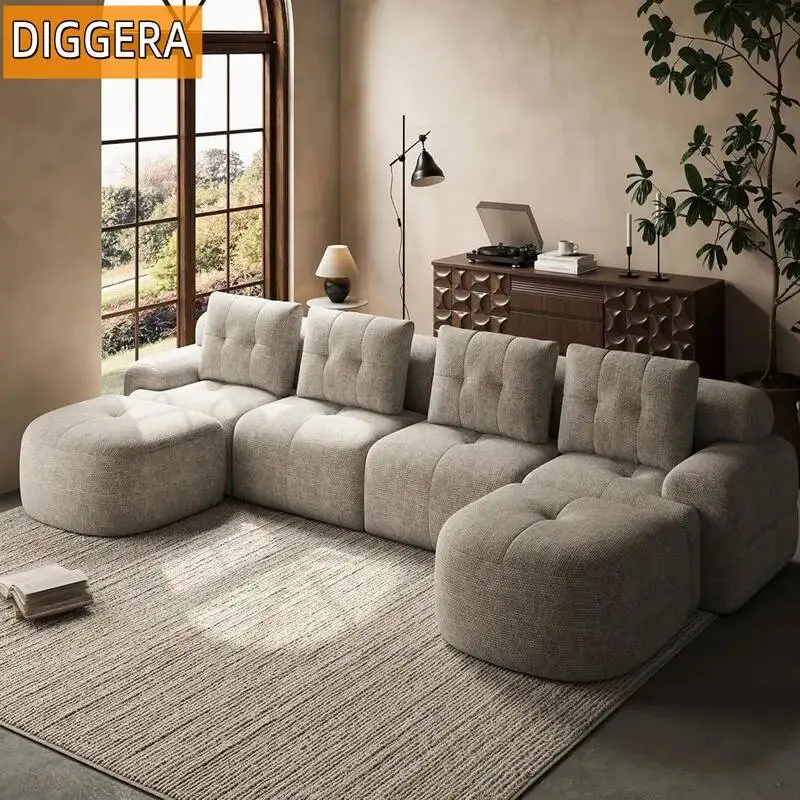 

Модульный секционный диван DIGGERA 145'' U-образной формы, бескаркасный, для гостиной, диван-облако
