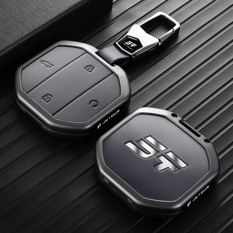 Car Key Protector For Chery Jetour T1 T2 Traveller I-DM Votour T10 Freedom Zinc Alloy Key Fob Case Full Protection Shockproof