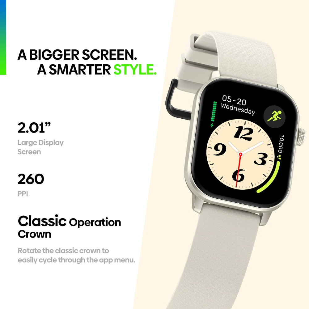 New 2025 Zeblaze GTS 3 GPS 2.01" Screen Sports Smartwatch Make/Receive Phone Calls Heart Rate SpO2 Stress Tracking Smart Watch