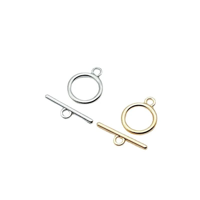 100sets Metal OT Toggle Clasps O:15mm T:23mm For Necklace Bracelet Golden Hooks Connectors Fit Diy Jewelry Making