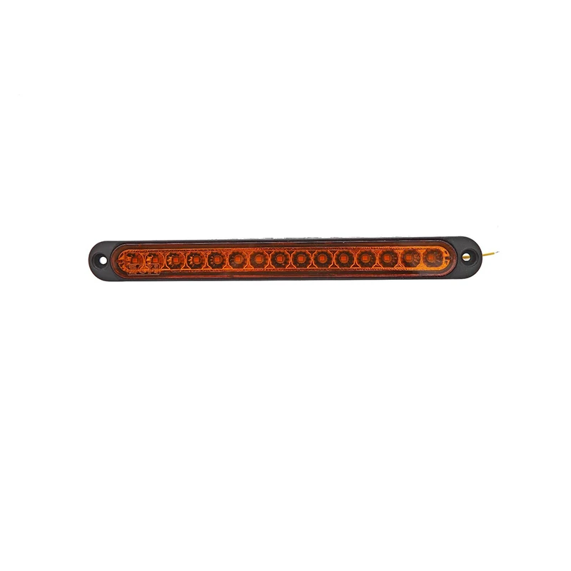 15LED سيارة ضوء بار 12 فولت الأحمر الثالث ضوء الفرامل الضوء الخلفي إشارة الجانب ماركر بدوره إشارة وقف مصباح تحذير عالية جبل العالمي