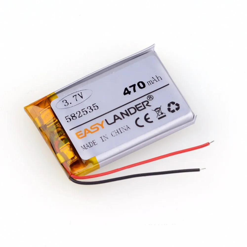 582535 602535 470mAh Rechargeable Li-Polymer Battery For DVR MP3 MP4 MIO papago  QStar  parkcity  MYSTERY  Karkam tachograph