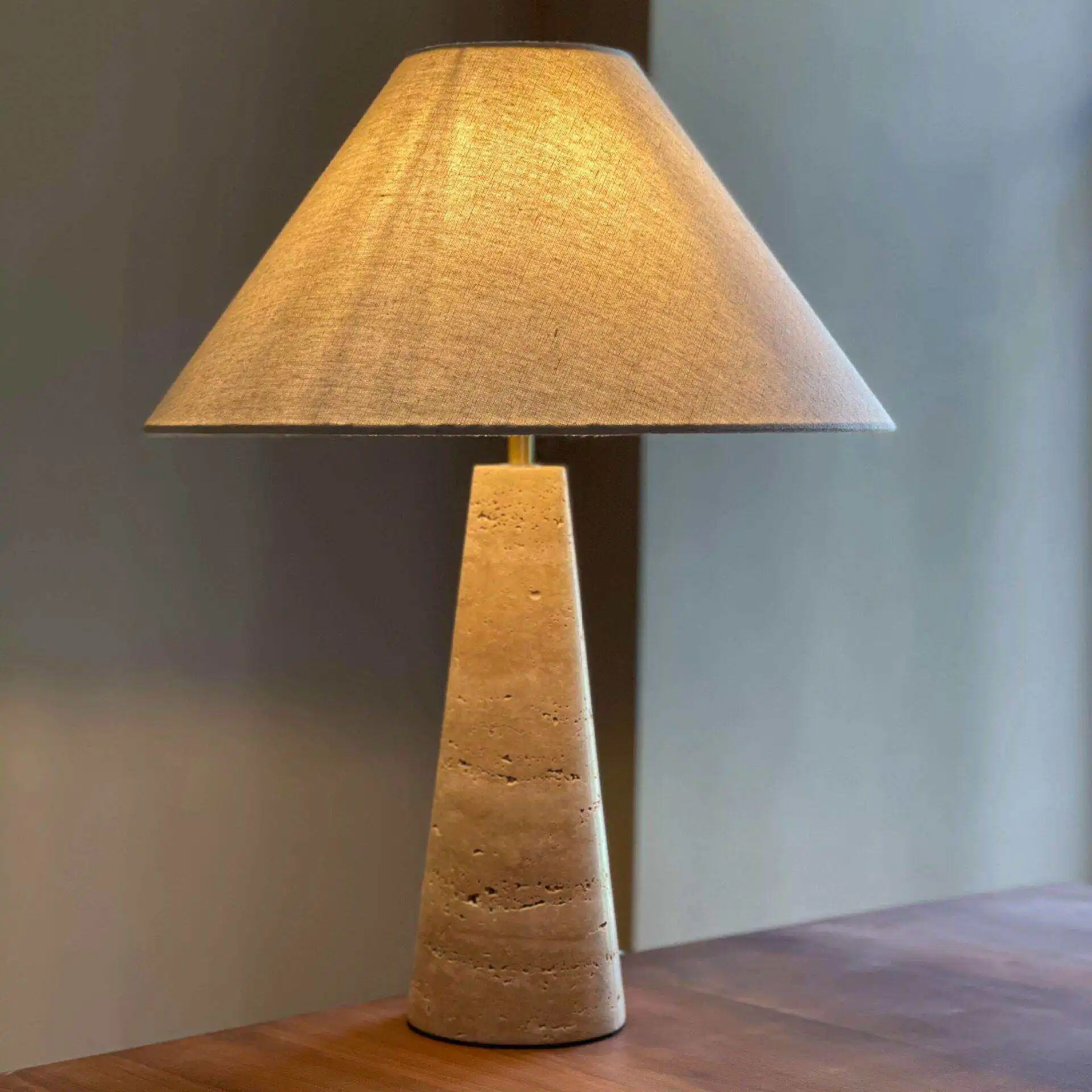 Modern Marble Dome Table Lamp with E27 Base  Powered LED for Bedroom Study Living Room Atmosphere Lighting