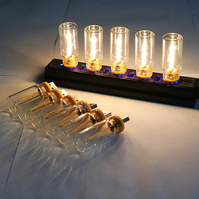 1PC Bedroom DIY Decoration USB Touch Control LED Filament Night Light Atmosphere Light Edison Bulb Incandescent Lamp image 2