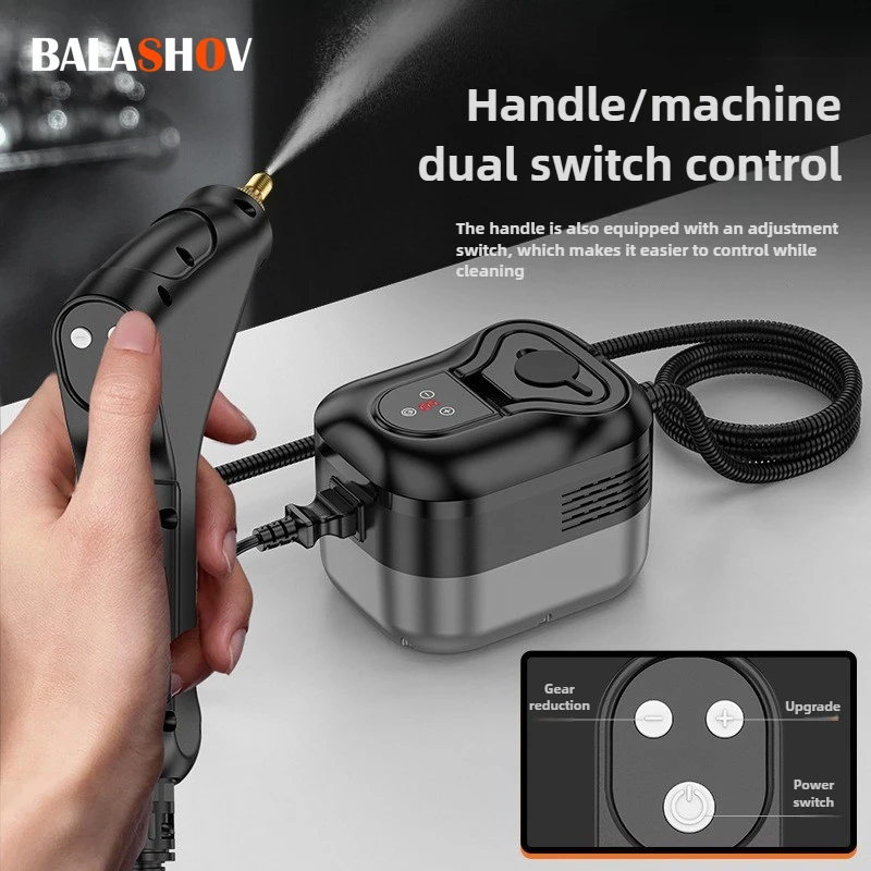 منظف بخاري منزلي عالي الضغط بقدرة 2500 وات، منظف محمول باليد، مكيف هواء، غطاء محرك السيارة، ماكينة تنظيف بالبخار