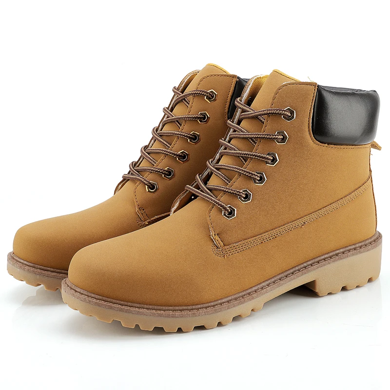 Hot Sale 2022 New Winter Shoes Men\'s Flat Boots Fashion Warm Shoes Brand Men\'s Ankle Boots Plus Size 46