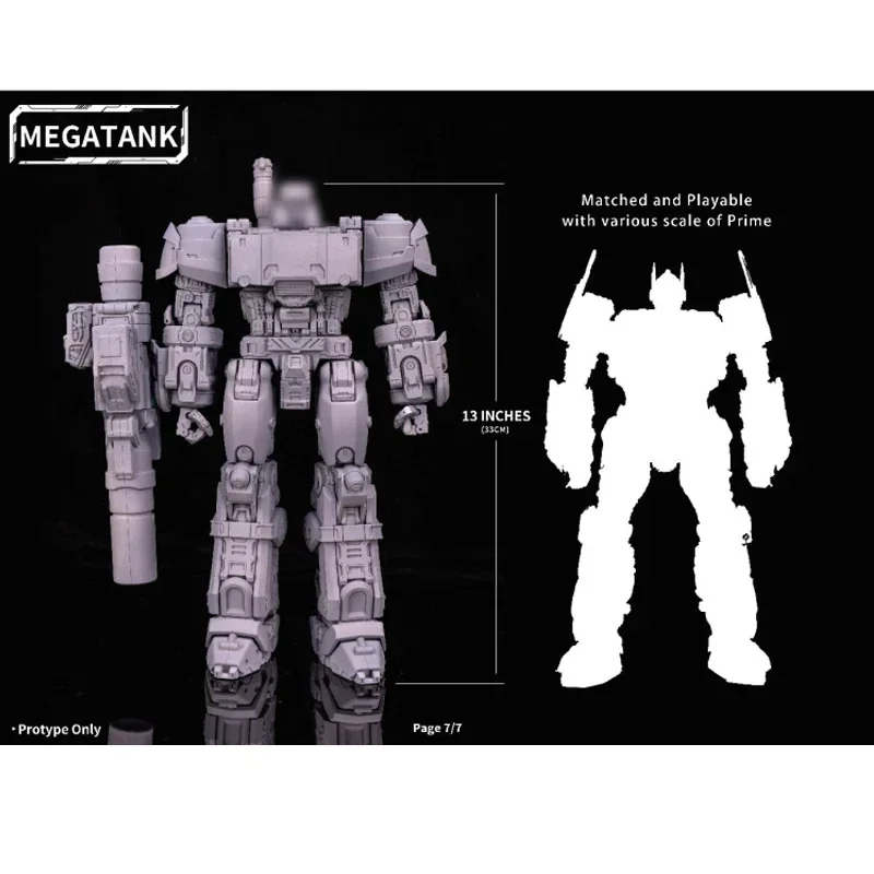 Transformation MEGATANK  MT01 Tank Monocrat Action Figure Boys Collectible alloy Transforming Toys