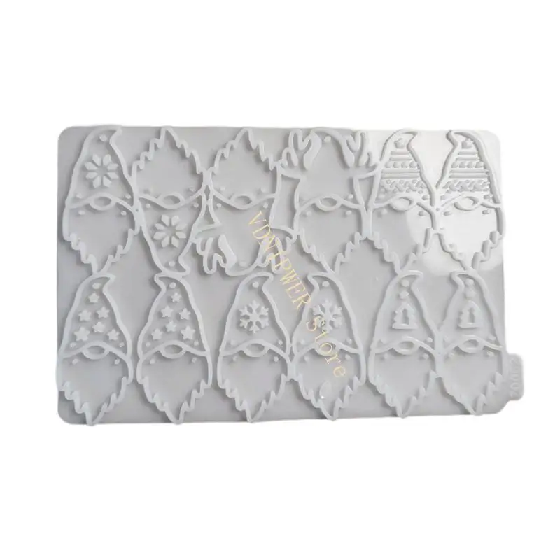 

Earrings Molds Resin Craft Moulds Christmas Elf Pendant Mold Unique Keychain Molds Jewelry Hand-Making Accessories D08E