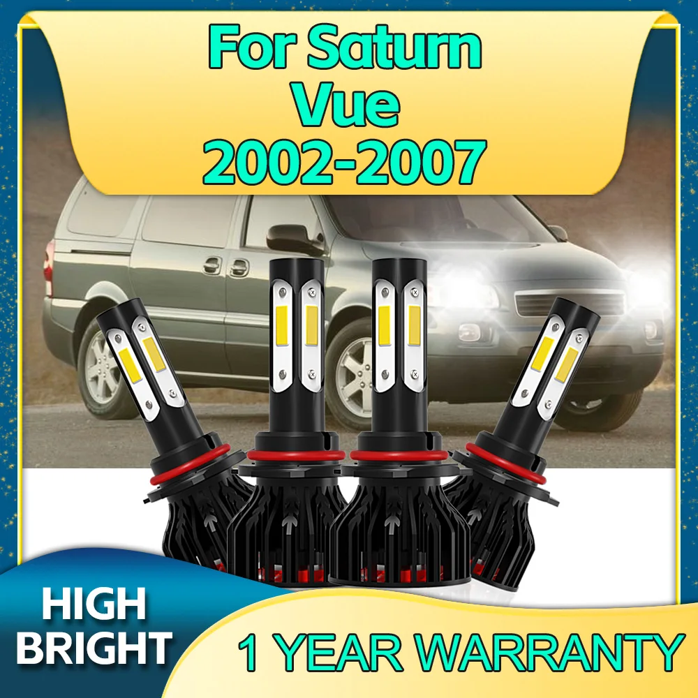 

2/4Pcs LED Canbus 9005 9006 Headlights 180W High Power 6000K 4Side Chip For Saturn Vue 2002 2003 2004 2005 2006 2007