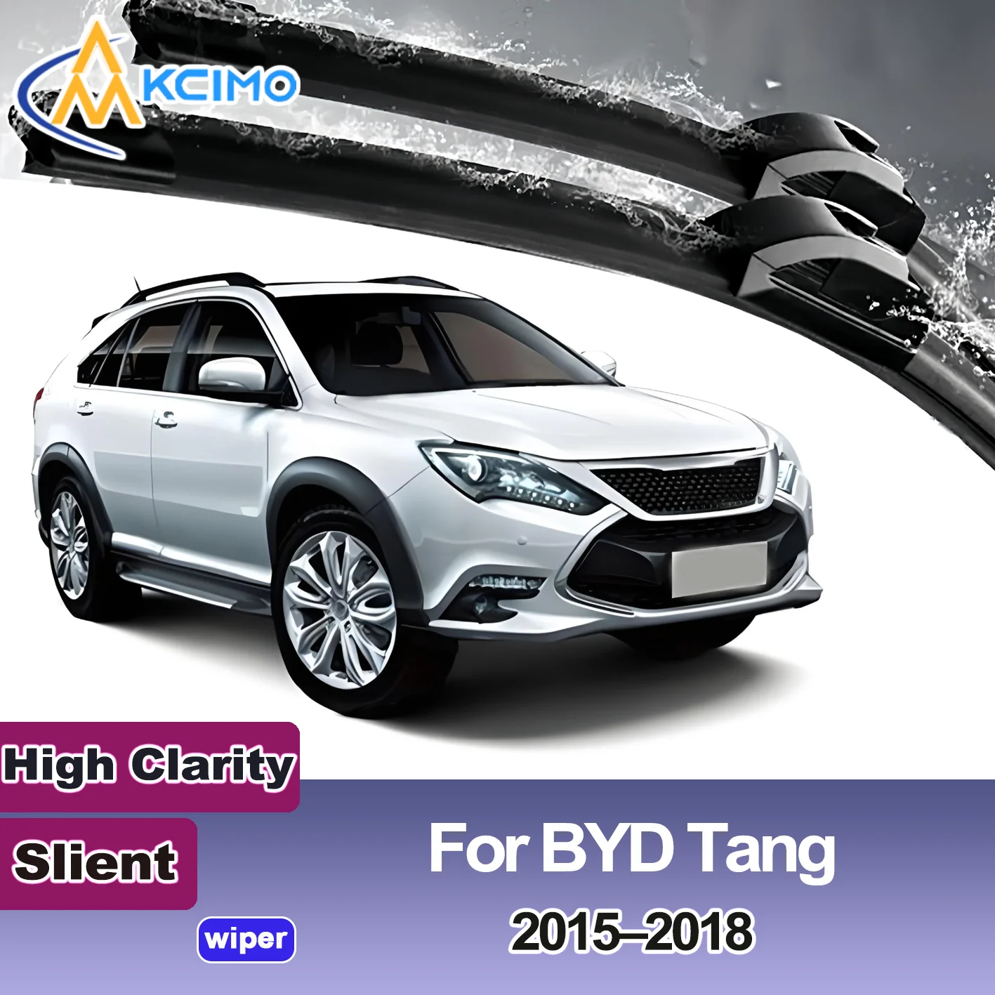 

2PCS New Front Windshield Wiper Blade for BYD Tang 2015-2018 Front Windshield Auto Wipers Blade Accessories 2018 2017 2016 2015