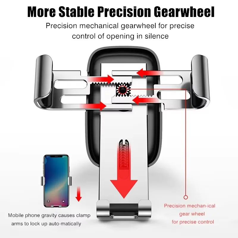 Car Accessories Phone Holder Air Vent Clip GPS Navigation Tool For Mercedes Benz W210 W176 AMG CLS CLE CLA GLA GLB GLS Class A G view 6