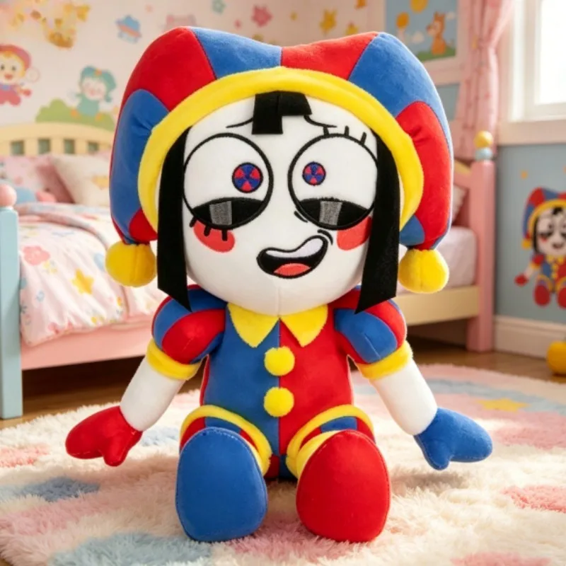30cm The Clown Queen Pomni Anime Cute Dolls Plush Toy Sitting Posture The Amazing Digital Circus Surrounding Best Festival Gifts