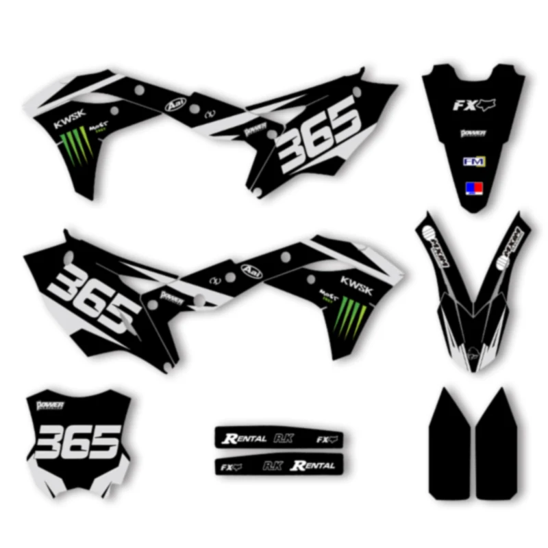 

SPACE Motorcycle Graphics Decals Stickers for KAWASAKI KXF250 2017 2018 2019 2020 Decals Stickers Kits 006