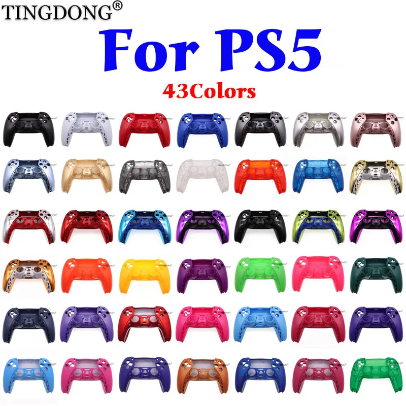 Replacement Shell for PS5, DIY Replacement Controller Housing Shell Case Front and Back Cover for Dualsense5 Controllers