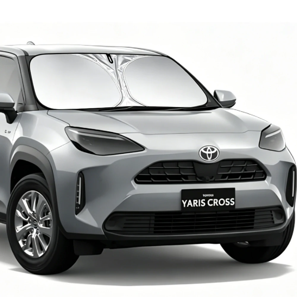 Parasole per Parabrezza Auto, Blocca i Raggi UV, Riflettore per Finestrini, Copertura Pieghevole, Regalo, 1 Pezzo per Toyota Yaris Cross