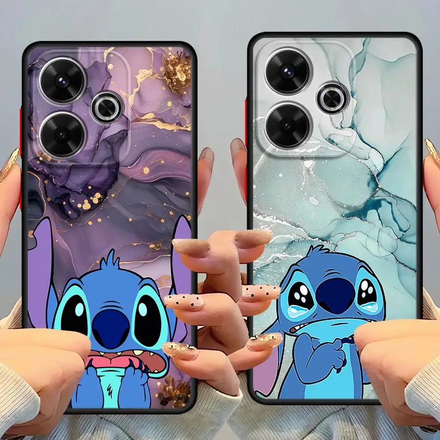 Чехол с черным краем для Xiaomi Redmi 12C 13C A4 14C 10 A1 A2 Plus K40 Pro 9 Disney Stitch Funny Чехол с черным краем для Xiaomi Redmi 12C 13C A4 14C 10 A1 A2 Plus K40 Pro 9 Disney Stitch Funny